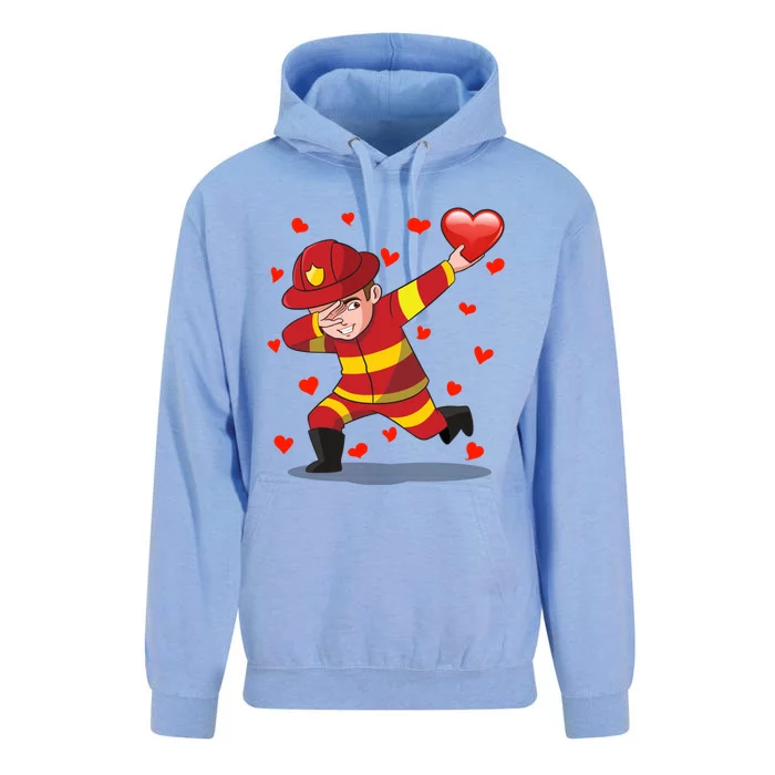 Dabbing Fire Red Heart Love Valentine's Day Lovers Gift Unisex Surf Hoodie