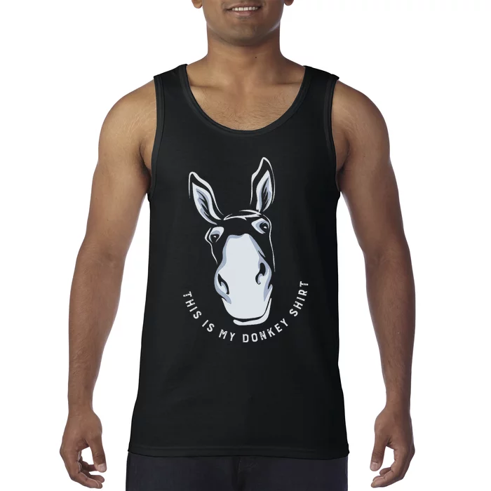 Donkey Funny Saying Cute Mule Farm Animal Tank Top