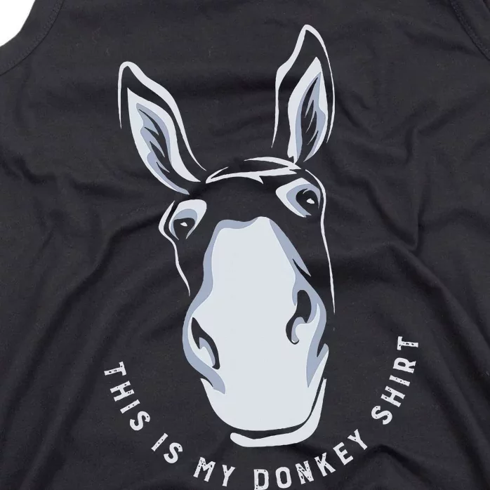 Donkey Funny Saying Cute Mule Farm Animal Tank Top