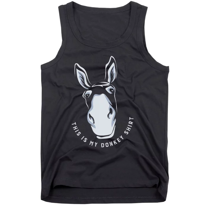 Donkey Funny Saying Cute Mule Farm Animal Tank Top