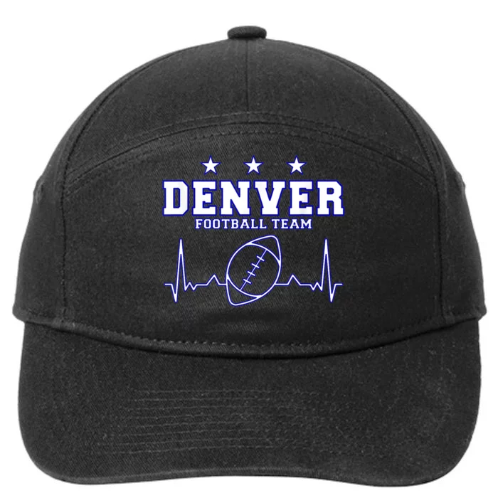 Denver Football Shirt I Football Tshirt I Colorado Bronco 7-Panel Snapback Hat