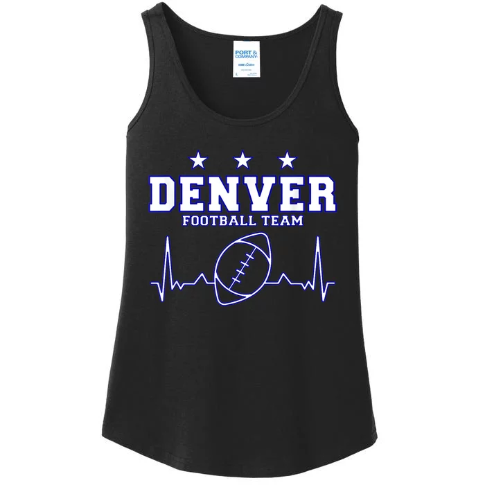 Denver Football Shirt I Football Tshirt I Colorado Bronco Ladies Essential Tank