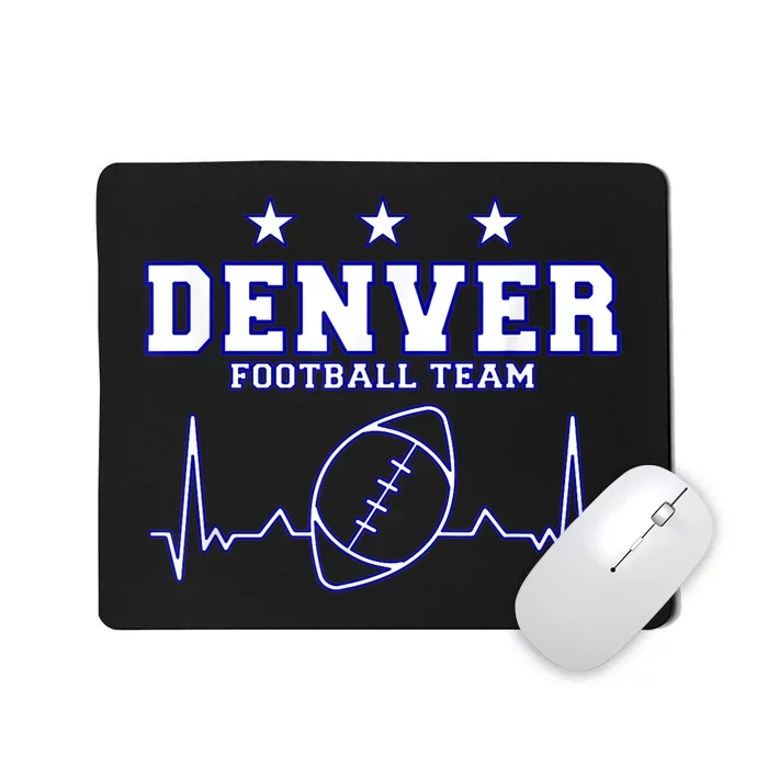 Denver Football Shirt I Football Tshirt I Colorado Bronco Mousepad