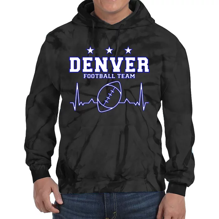 Denver Football Shirt I Football Tshirt I Colorado Bronco Tie Dye Hoodie