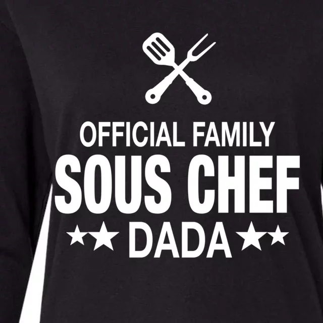 Dada Family Sous Chef Funny Cooking Dada Funny Gift Womens Cotton Relaxed Long Sleeve T-Shirt