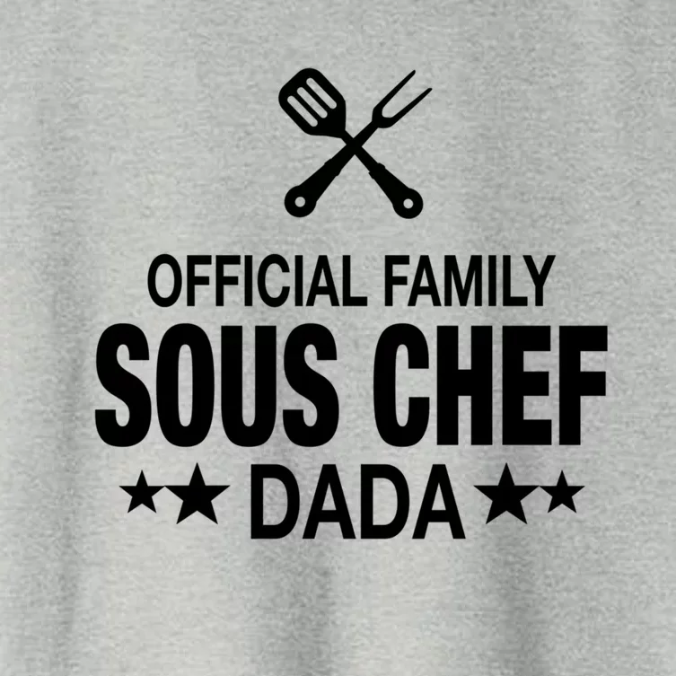 Dada Family Sous Chef Funny Cooking Dada Funny Gift Women's Crop Top Tee