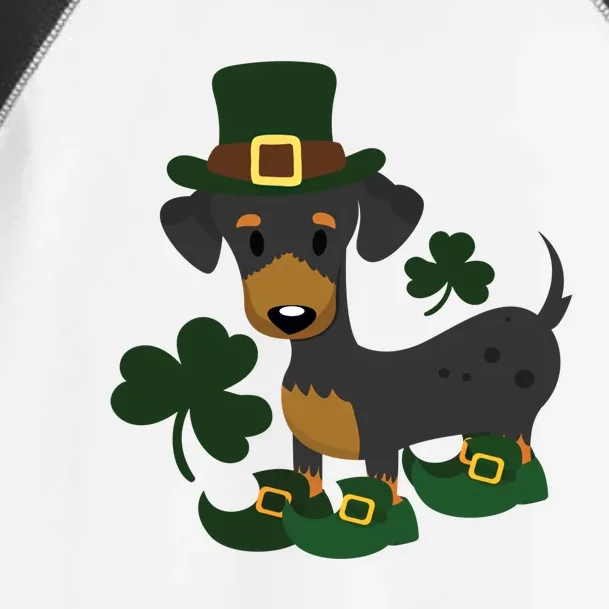 Dachshund Funny St Patricks Day Graphic Wiener Dog Mom Gift Toddler Fine Jersey T-Shirt