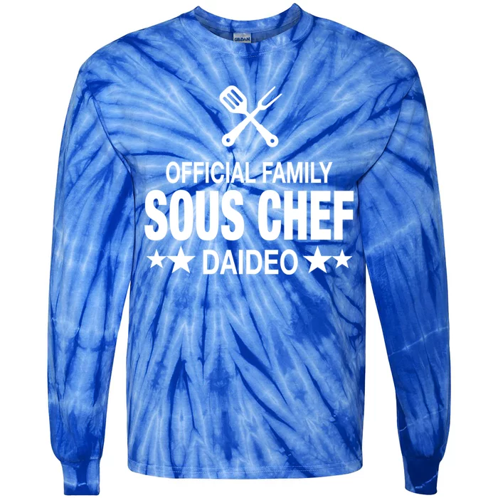 Daideo Family Sous Chef Funny Cooking Daideo Gift Tie-Dye Long Sleeve Shirt