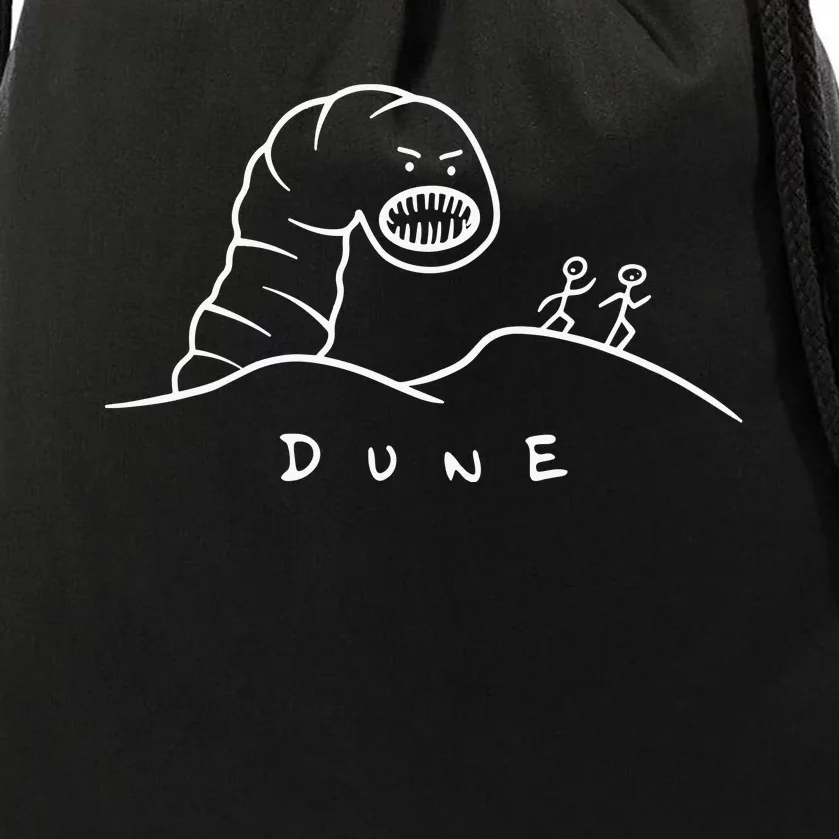 Dune Funny Sandworm Drawstring Bag