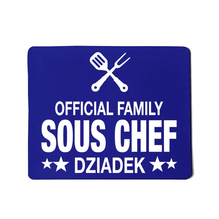 Dziadek Family Sous Chef Funny Cooking Dziadek Cute Gift Mousepad