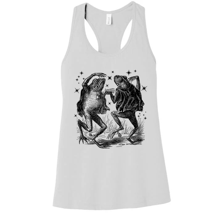 Dancing Frog Stars Vintage Women's Racerback Tank