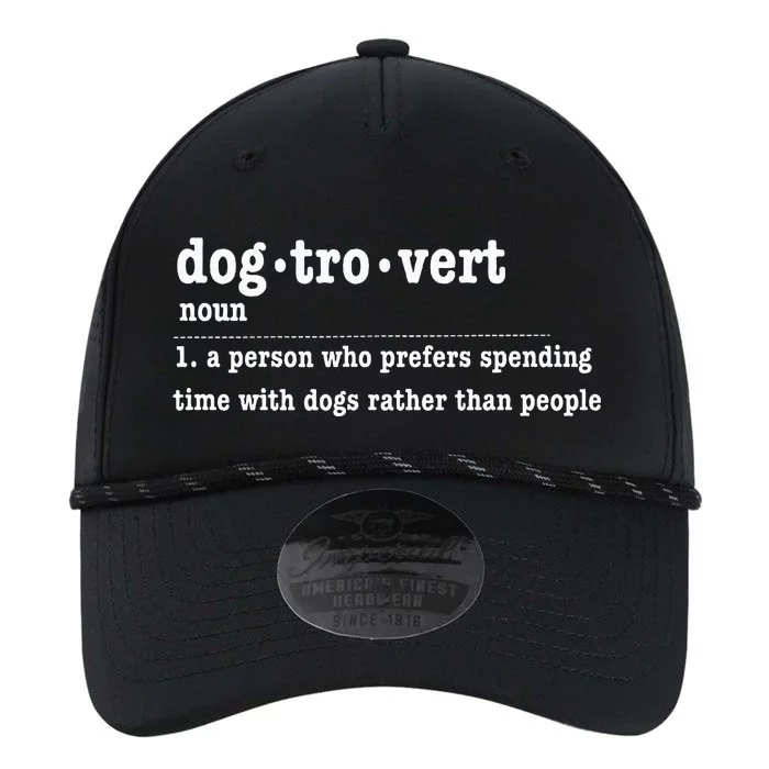 Dogtrovert Funny Sarcastic Dog Lover Performance The Dyno Cap