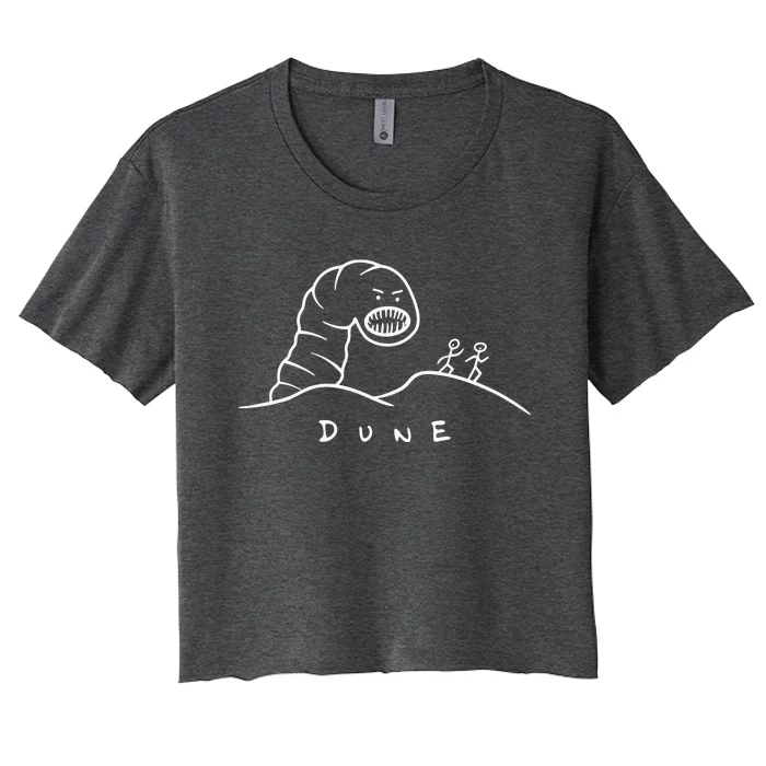 Dune Funny Sandworm Women's Crop Top Tee