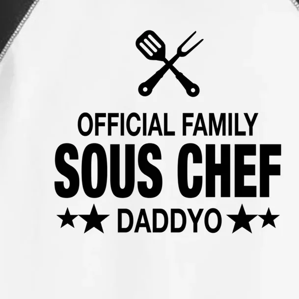 Daddyo Family Sous Chef Funny Cooking Daddyo Great Gift Toddler Fine Jersey T-Shirt