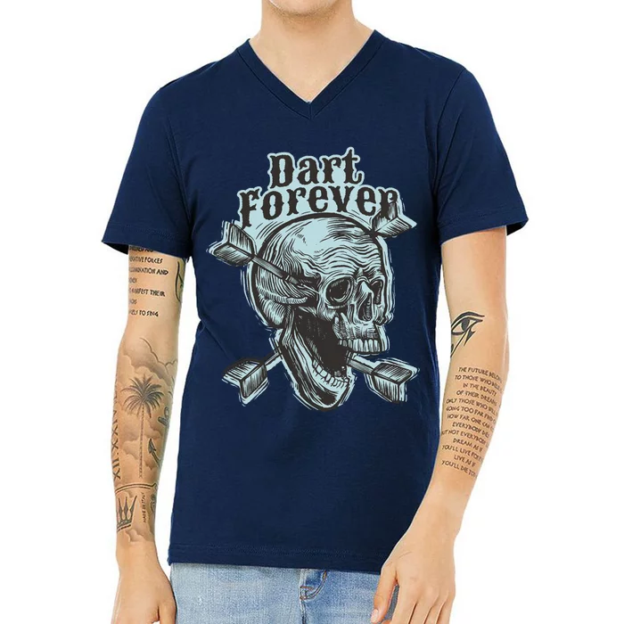 Dart Forever Skull V-Neck T-Shirt