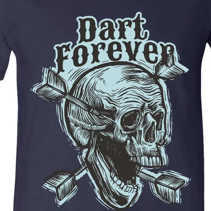 Dart Forever Skull V-Neck T-Shirt