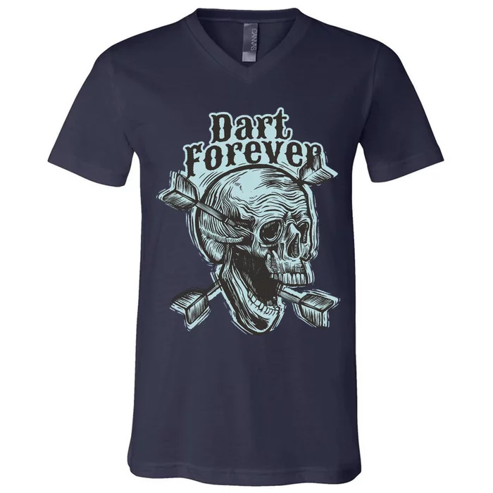 Dart Forever Skull V-Neck T-Shirt