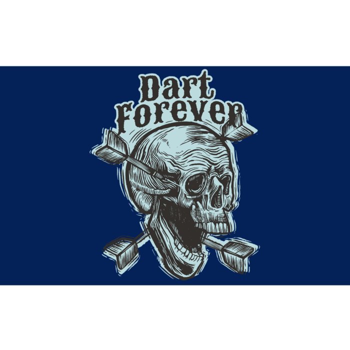 Dart Forever Skull Bumper Sticker