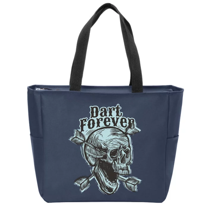 Dart Forever Skull Zip Tote Bag