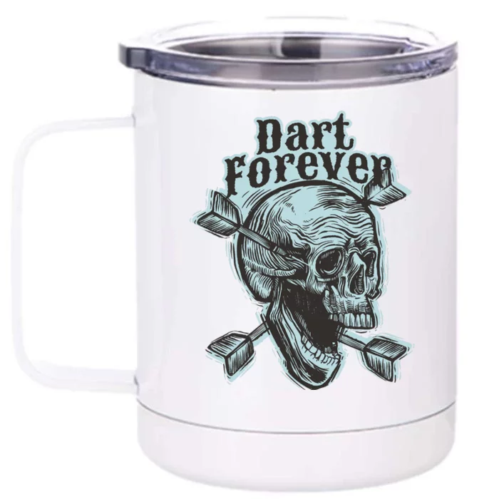 Dart Forever Skull Front & Back 12oz Stainless Steel Tumbler Cup