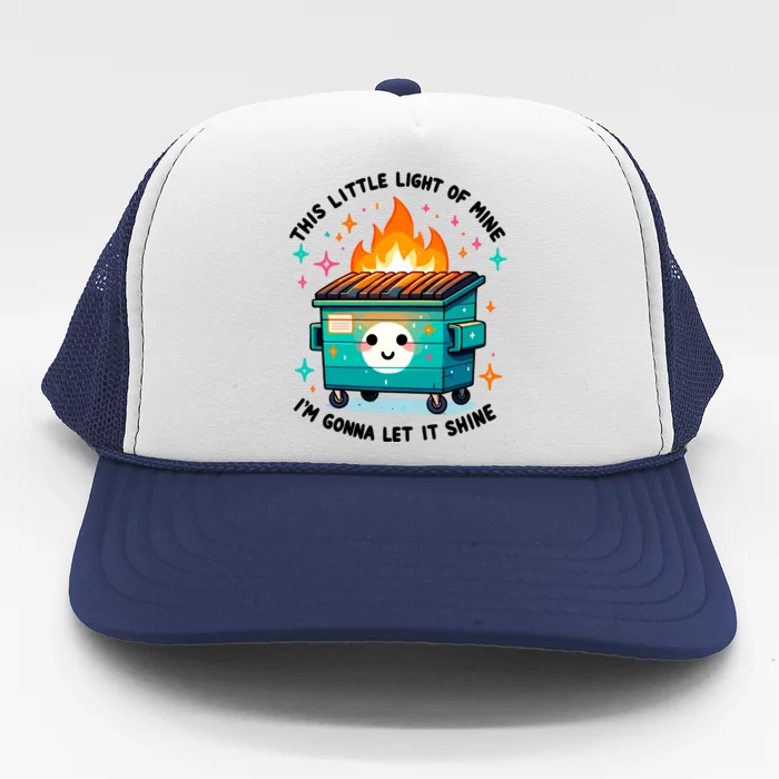 Dumpster Fire Shirts Emotional Dumpster Fire Trucker Hat