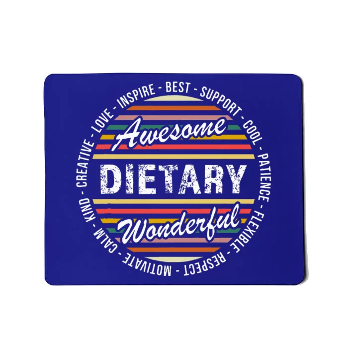 Dietary Food Service Week Dietary Appreciation Gifts Mousepad