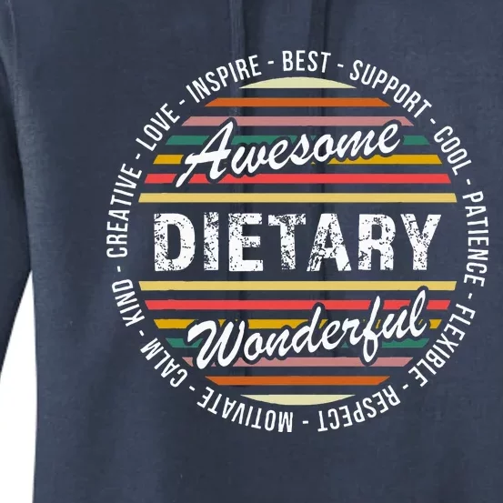 Dietary Food Service Week Dietary Appreciation Gifts Women's Pullover Hoodie