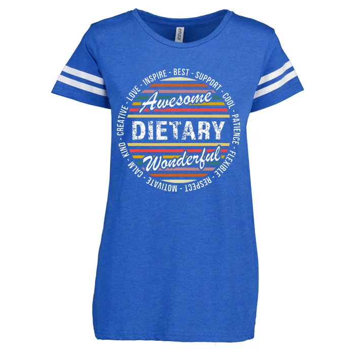 Dietary Food Service Week Dietary Appreciation Gifts Enza Ladies Jersey Football T-Shirt