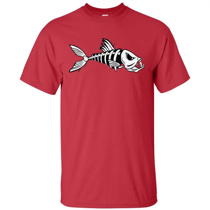 Dead Fish Skeleton Fishing Tall T-Shirt