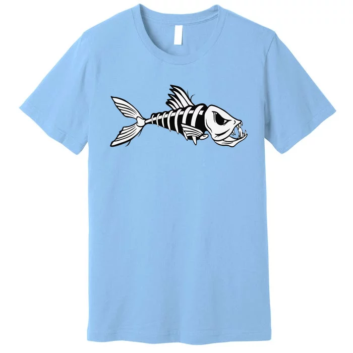 Dead Fish Skeleton Fishing Premium T-Shirt