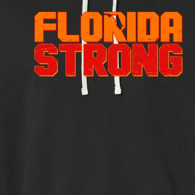 Distressed Florida Strong Garment-Dyed Fleece Hoodie