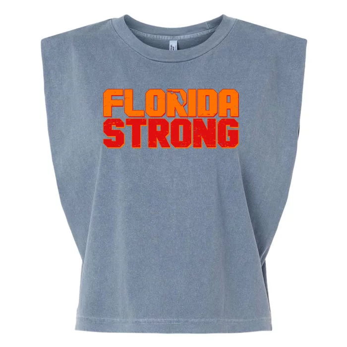 Distressed Florida Strong Garment-Dyed Women's Muscle Tee