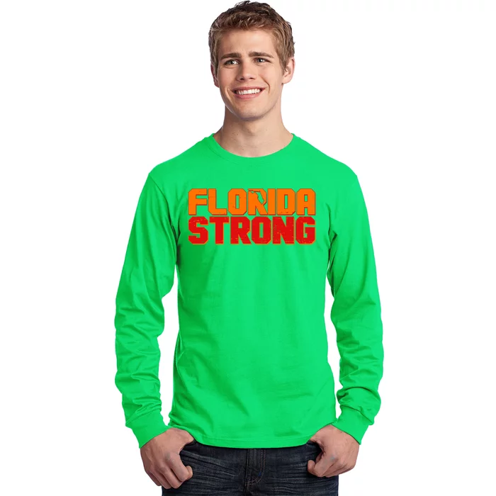 Distressed Florida Strong Long Sleeve Shirt