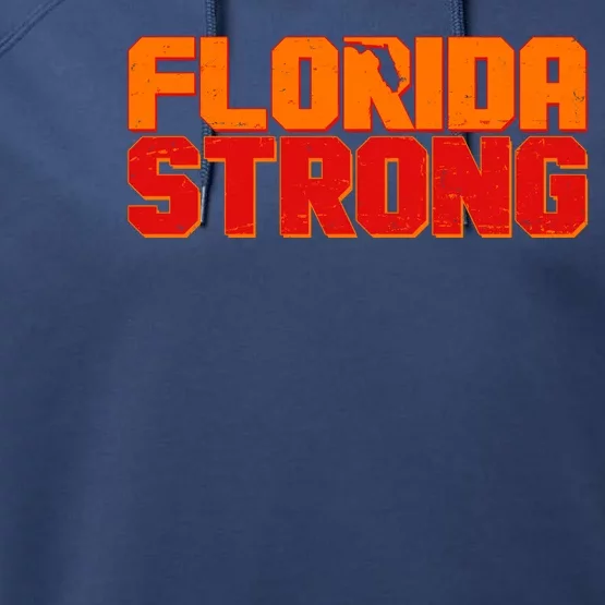 Distressed Florida Strong Performance Fleece Hoodie