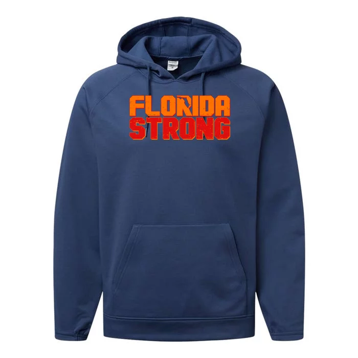 Distressed Florida Strong Performance Fleece Hoodie