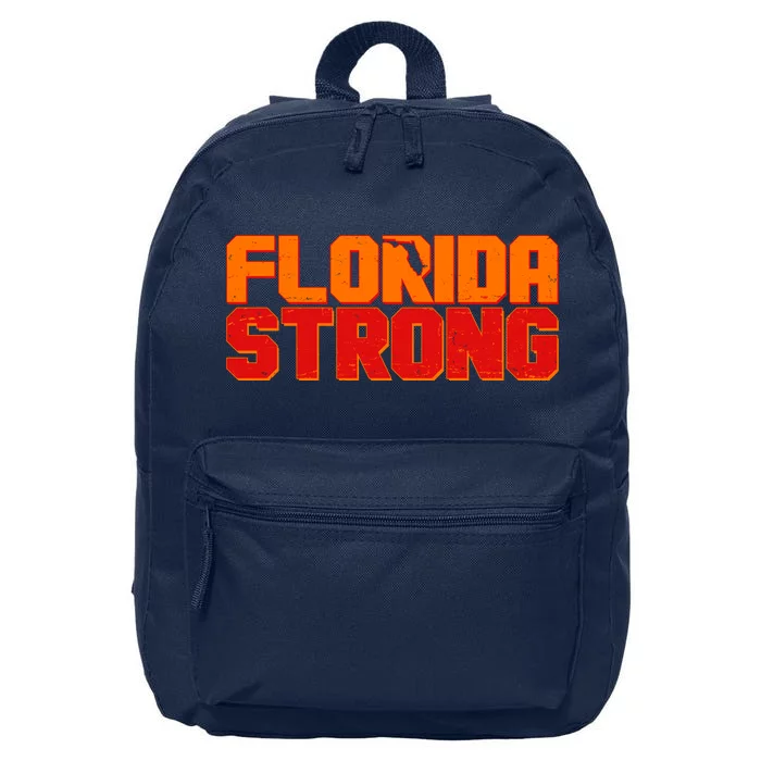 Distressed Florida Strong 16 in Basic Backpack