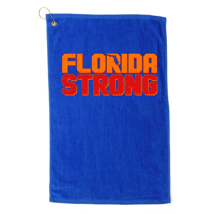 Distressed Florida Strong Platinum Collection Golf Towel