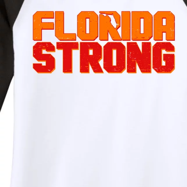 Distressed Florida Strong Women's Tri-Blend 3/4-Sleeve Raglan Shirt