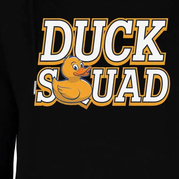 Ducky Family Squad Quacking Up Together Womens Funnel Neck Pullover Hood