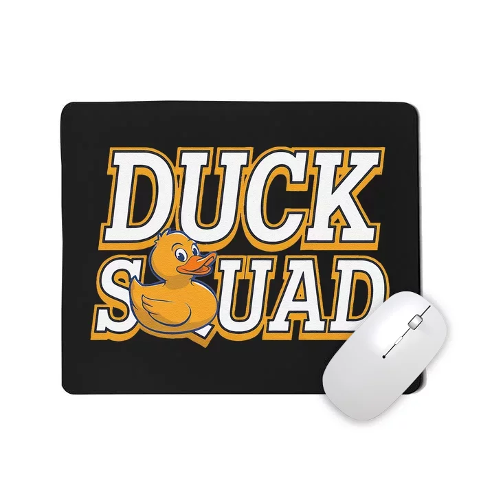 Ducky Family Squad Quacking Up Together Mousepad