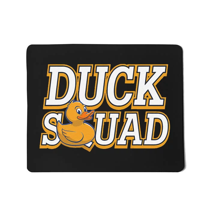 Ducky Family Squad Quacking Up Together Mousepad