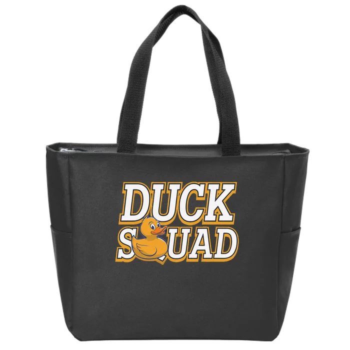 Ducky Family Squad Quacking Up Together Zip Tote Bag