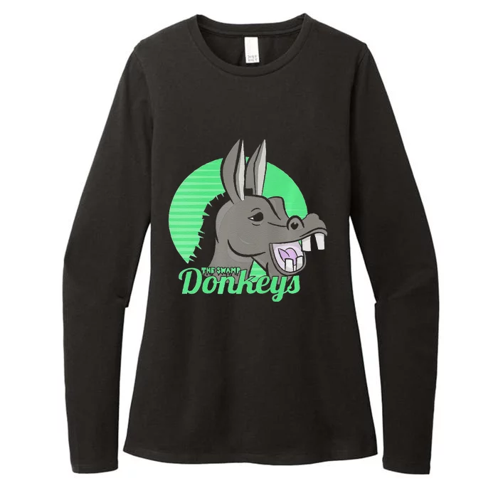 Donkey Funny Swamp Donkey For Men Woman On Birthday Womens CVC Long Sleeve Shirt