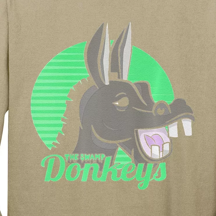 Donkey Funny Swamp Donkey For Men Woman On Birthday Tall Long Sleeve T-Shirt