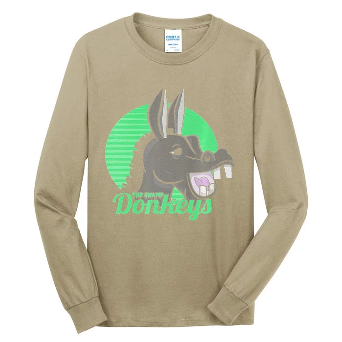 Donkey Funny Swamp Donkey For Men Woman On Birthday Tall Long Sleeve T-Shirt