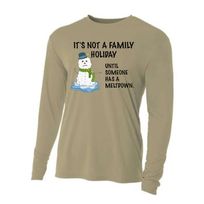 Dysfunctional Family Someone Has A Meltdown Holiday Cooling Performance Long Sleeve Crew