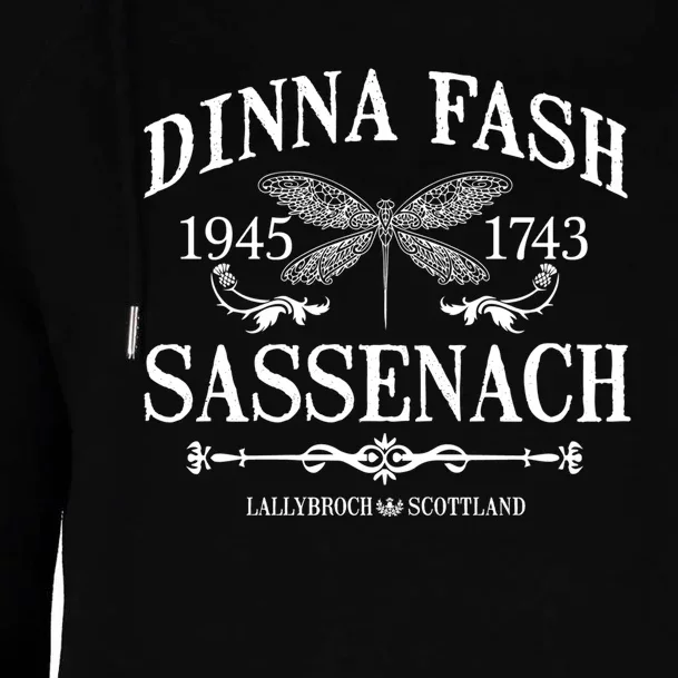 Dinna Fash Sassenach Womens Funnel Neck Pullover Hood