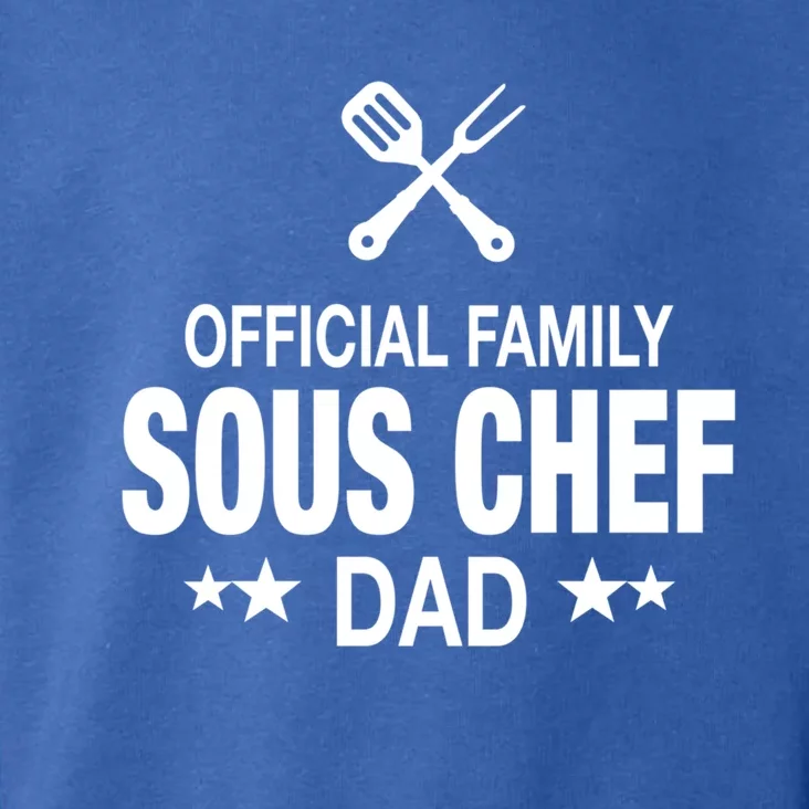 Dad Family Sous Chef Funny Cooking Dad Gift Toddler Hoodie