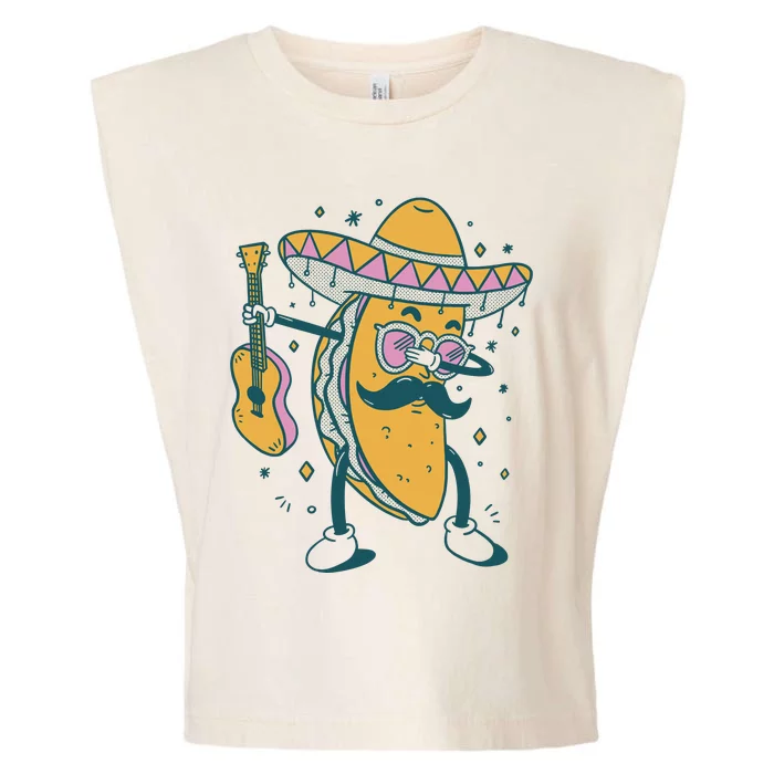 Dabbing Fiesta Taco Garment-Dyed Women's Muscle Tee