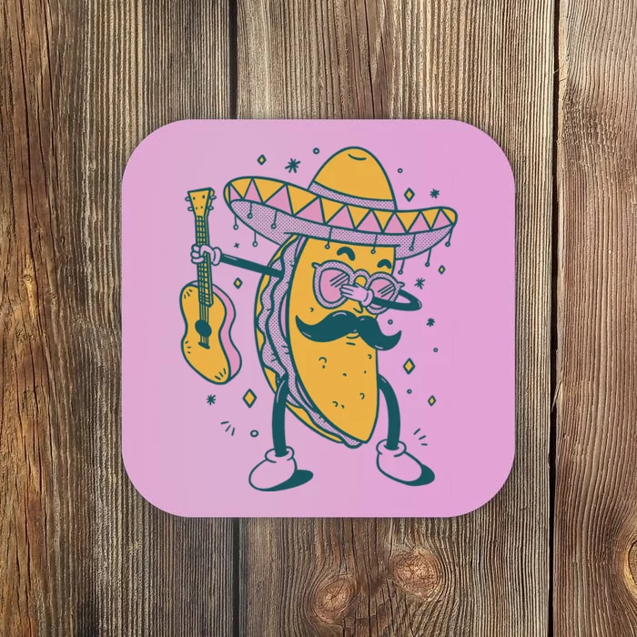 Dabbing Fiesta Taco Coaster